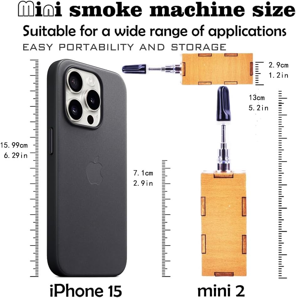 Mini Handheld Smoke Machine for Photography Scenes - Portable Fog Effect Device with Remote Control, Ideal for Magic, Cosplay, and Special Effects (small)