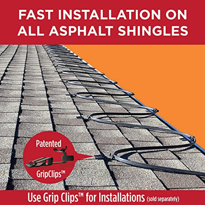 Heat Tape Pro - Self-Regulating Heat Cable - Long Term Ice Dam, Roofing, Gutter & Pipe Freeze Protection - 12 MM, 6 Watts Per Foot (1000, 120 Volt) - style: 1000 Feet