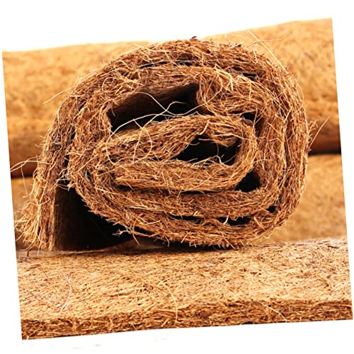 Abaodam 2Pcs Natural Coconut Fiber Reptile Mat Breathable Bedding Liner for Tortoise and Reptile Pet Boxes Odorless Performance