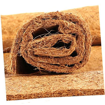 Abaodam 2Pcs Natural Coconut Fiber Reptile Mat Breathable Bedding Liner for Tortoise and Reptile Pet Boxes Odorless Performance