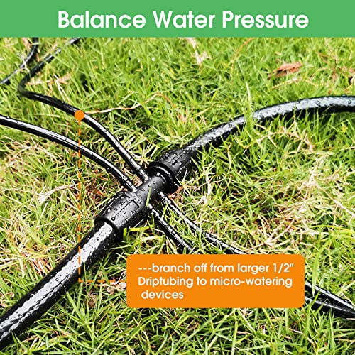 Maotong 100FT 1/4 inch Drip Irrigation Tubing Distribution Hose Tube for Garden Irrigation System - size: 100FT 1/4" Distribution Tubing