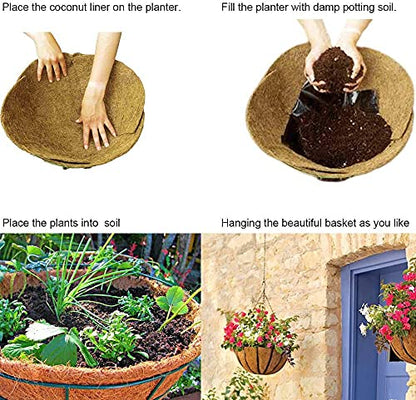 SUNYAY 16x40 inch Natural Coconut Coir Liner Sheets Coco Fiber Roll Coco Mat for Planter Flower Basket Liner Garden Decoration Animal Pet Pad - size: 16x40 inch