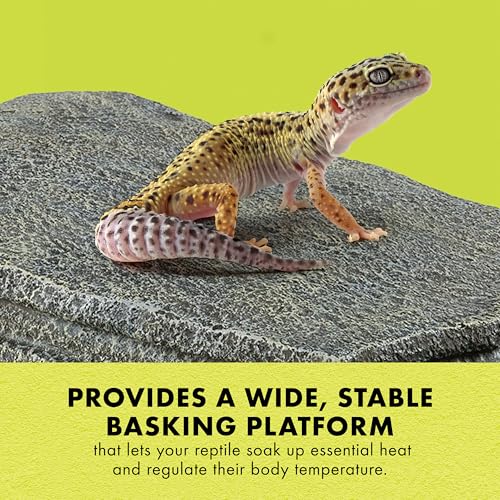 Zilla Herp Hotel, Naturalistic Hide and Basking-Platform for Leopard Geckos, Bearded Dragons, Anoles, Large - size: Large