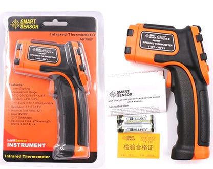Xigma Infrared Thermometer Temperature Gun -58℉ to 734℉, Digital IR Heat Surface Temp Gun, Non-Contact Laser Thermal Gun for Cooking, BBQ, Pizza Oven, Grill etc 2 AAA Batteries are NOT Included