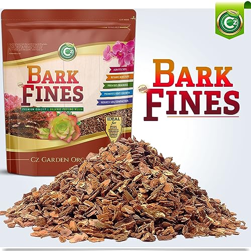 Potting Bark Fines (Chips) - Made in USA Premium Garden Soil Amendment Mix for Proper Root Development of Bonsai, Orchids, Phalaenopsis, Cattleyas, Indoor/Outdoor Plants, Reptile Terrarium Bedding