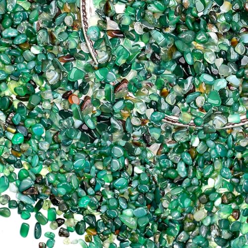 Halatool 4LB Green Aquarium Gravel, 0.35"-0.6" Landscaping Pebbles | Safe, Fish Tank Gravel for Fish Tanks, Succulents, Plant Top Dressing, Fairy Gardens, Vase Filler, Home Decor - size: 4 LB, style: Green Pebbles