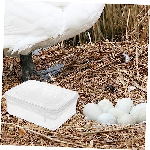 SUPVOX Reptile Incubation Box 16 Grids Plastic Gecko Lizard Incubator Easy to Observe Births