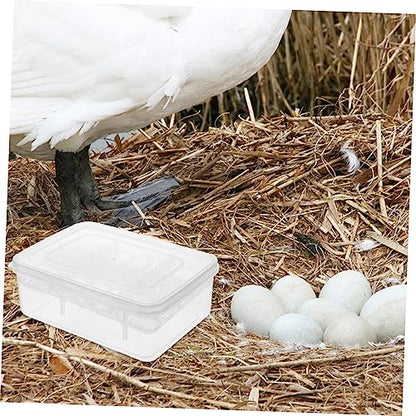 SUPVOX Reptile Incubation Box 16 Grids Plastic Gecko Lizard Incubator Easy to Observe Births