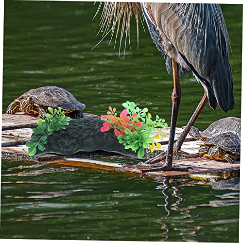 Totority 1set Tortoise Basking Platform Turtle Climbing Area Safe Basking for Reptiles for Water Turtles Frogs and Lizards Aquarium
