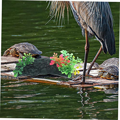 Totority 1set Tortoise Basking Platform Turtle Climbing Area Safe Basking for Reptiles for Water Turtles Frogs and Lizards Aquarium