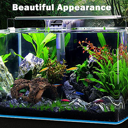 Aquarium Log Hideout, Fish Tank Cave Tree Trunk Resin Decor | Hollow log cave with multiple openings for fish to hide, rest, and swim through in aquariums or terrariums