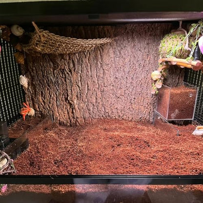 BNOSDM Reptile Soil Substrate,Natural Terrarium Bedding,Snake Bedding,Fluffy Reptile Tank Substrate for Tortoise Hermit Crab Tarantulas Lizards - color: 0.79gal