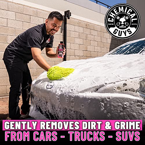 Chemical Guys Two Car Wash Bucket Kit with Dual Dirt Trap Filters, Chenille Wash Mitt, Mr. Pink, Citrus Wash, After Wash, and Drying Towel - 11 Items - Two Bucket Method Complete Setup | Two buckets with dirt traps, chenille mitt, Mr. Pink, Citrus Wash, A