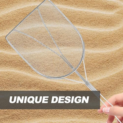 PRETYZOOM Reptile Sand Scoop Stainless Steel Fine Mesh Shovel for Terrarium Substrate Cleaning Lizard Snake Turtle Bedding Tool