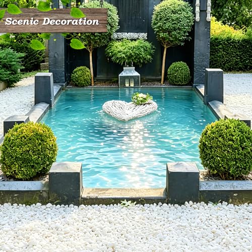 5 lbs White Gravel, 1/2 Inch Garden Pebbles, Decorative Rocks for Potted Plants,Suitable for Vases, Cactus Potted Plants, Fish Tanks - color: White, size: 1/2 Inch 5 LB