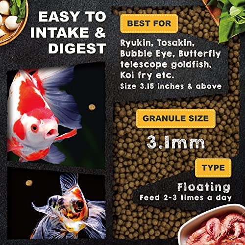 Ultra Fresh Floating Goldfish Food, Color Enhancing, Balanced Diet, All Natural Ingredients, Clear Water Formula, Goldfish Premium Pellet, 4.6 oz - size: 4.6 Ounce (Pack of 1)