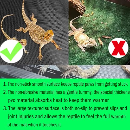 Bearded Dragon Tank Accessories, Large Reptile Carpet, Reptile Mat, Bearded Dragon, Leopard Gecko Substrate,Bearded Dragon Tank Flooring, Snake,Tortoise Bedding(18"x80")