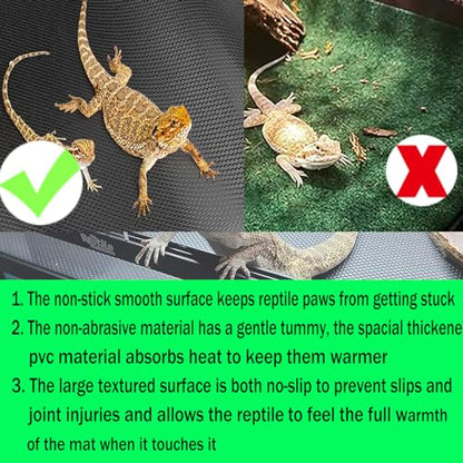 Bearded Dragon Tank Accessories, Large Reptile Carpet, Reptile Mat, Bearded Dragon, Leopard Gecko Substrate,Bearded Dragon Tank Flooring, Snake,Tortoise Bedding(18"x80")