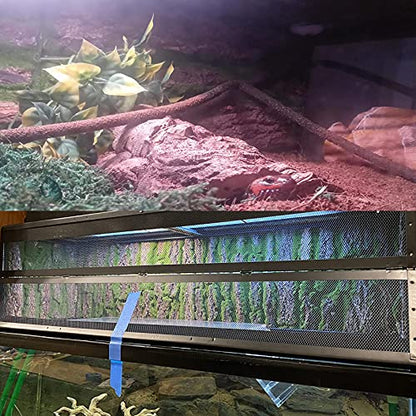 PINVNBY Reptile Cork Terrarium Background,Bearded Dragon Tank Natural Bark Backdrop Wall Habitat Decor with Artificial Moss,15.75"×11.8" Reptile Carpet for Gecko Lizard Tortoise Frog Chameleon(1 Pack) - size: 【1 PCS】
