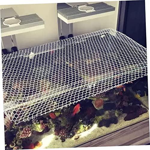 Kisangel Fish Tank Mesh Net for Tortoise and Fish Escape Prevention Cover Easy to Install Terrarium Netting for Aquatic Reptiles and Aquariums - size: 75X40X0.1CM