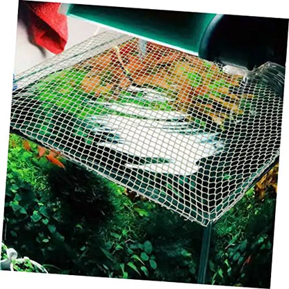 Kisangel Fish Tank Mesh Net for Tortoise and Fish Escape Prevention Cover Easy to Install Terrarium Netting for Aquatic Reptiles and Aquariums - size: 75X40X0.1CM
