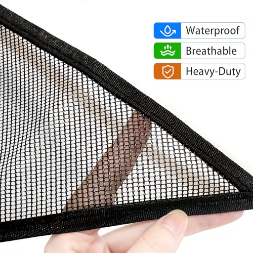 Ball Python Tank Accessories - 6 Ring Snake Climbing & Basking Hanging Hammock with Lounger Bed, Reptile Habitat Enrichment Accessories for Snake Tank, Lizard, Gecko Tank Decor