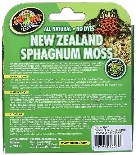 Zoo Med New Zealand Sphagnum Moss - size: Single Pack