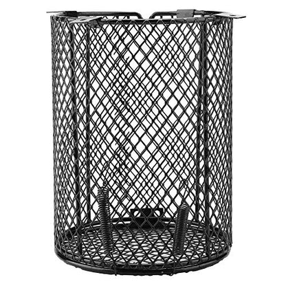 TOPINCN Reptile Heater Guard, Cylinder Shape Anti Scald Heating Bulb Lamp Enclosure Cage Protector Heat Light Mesh Cover Lampshade for Day Night - color: Cylinder