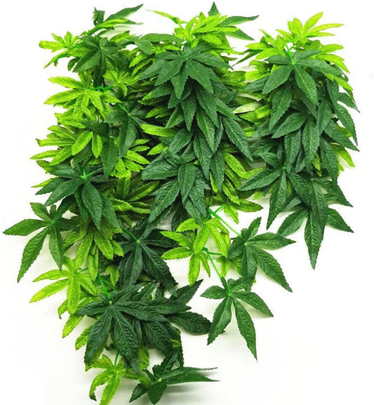 30cm/12in Aquarium Decorations Plants Artificial Fake Plastic Water Grass Plants for Fish Tank Aquarium Decor Artificial Hanging Plants - color: Green Leaves, size: 12INCH
