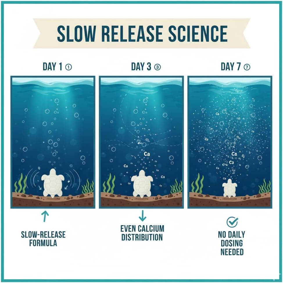 Shellstrong Premium Calcium Block for Aquatic Turtle - Slow Release Water Tank Conditioner - Cuttlebone for Aquarium - Turtle Tank Accessories - 20 Gallon Aquatic Treatment (3 Calcium Blocks) - size: 3 Calcium Blocks