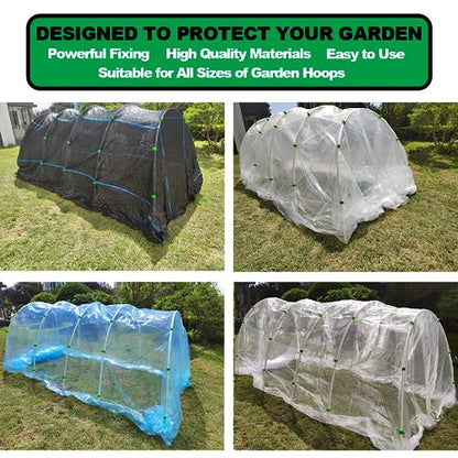Greenhouse Clamps for3/4-1 Inch PVC Pipe, Greenhouse Hoops,Support Frame, Grow Tunnel,Plant Support Garden Stakes.For Fixing Plant Cover, Garden Plastic Sheeting, Film Row Cover, Net. - size: for 3/4-1inch PVC Pipe