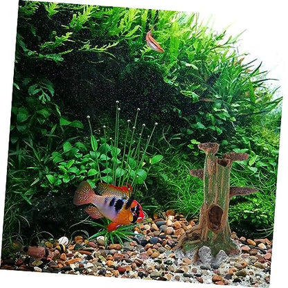 3pcs Simulated Moss Tree Aquarium Stand Leaf Aquarium Stump for Pump for Inflatable Water Home Tank Trunk Aquarium Terrarium Accessories Decor Coral Plant Trun