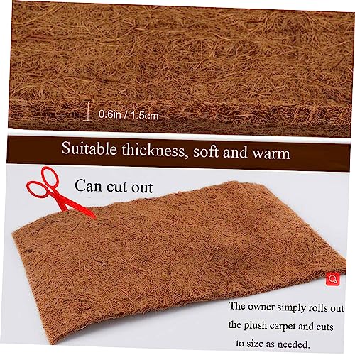 Coconut Fibre Reptile Carpet Tortoise Carpet Mat Moisturizing Pad for Bearded Dragon Tank