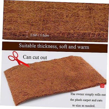 Coconut Fibre Reptile Carpet Tortoise Carpet Mat Moisturizing Pad for Bearded Dragon Tank