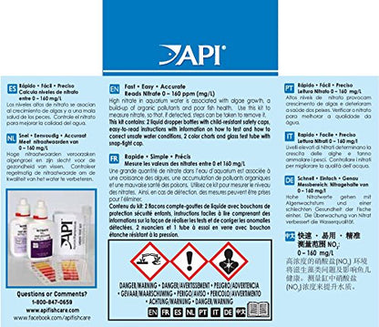 API NITRATE 90-Test Freshwater and Saltwater Aquarium Water Test Kit - size: 90 Tests