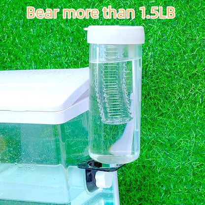 Lizard Gecko Feeding Ledge Holder, with 100 pcs 1oz Food Cups Dish | Gecko Feeding Ledge [Non-Suction Cup], with 1oz 100Cups, Reptile Food Bowls Water Dish for Lizard Ledge Accessories Supplies - color: 100 Cups+Ledge