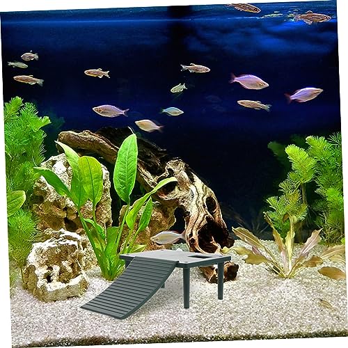 Toddmomy Decorative Turtle Platform Climbing Surface for Fish Tank Landscaping Basking Area for Water Turtles Frogs and Lizards Easy Tool Installation
