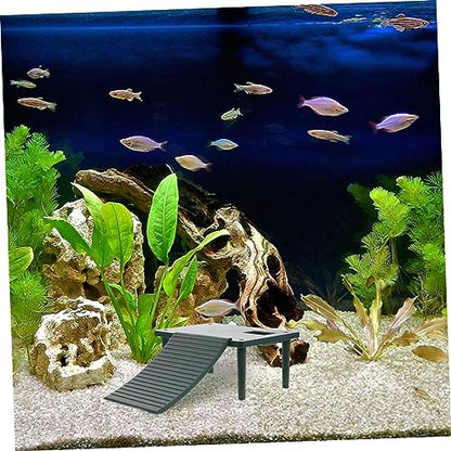 Toddmomy Decorative Turtle Platform Climbing Surface for Fish Tank Landscaping Basking Area for Water Turtles Frogs and Lizards Easy Tool Installation