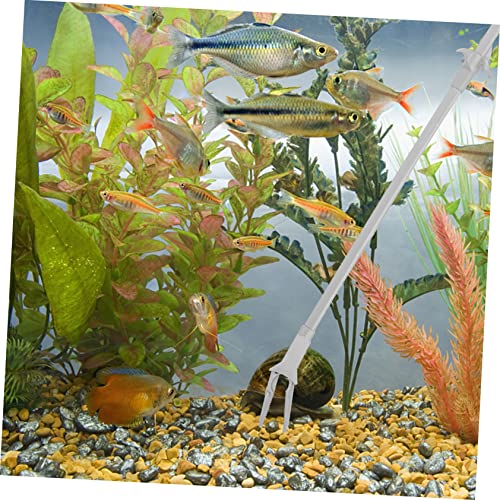 SaditY 15 Pcs Aquatic Planting Clip Plastic to Go Containers Pro Tools Glass Containers Reptile Feeding Tweezers Fish Tank Tongs Grabber Tool for Aquascaping Professional Aquarium Tongs, Greyx5pcs