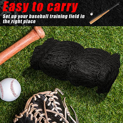 Syhood Baseball Batting Cage Net for Backyard NET ONLY | 55'L/35'L/20'L/10'L Cricket Golf and Softball Cage,Backyard, Indoor and Outdoor Garage Training for Portable PE Hitting Net - size: 20 x 10 x 10 ft