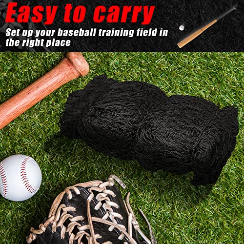 Syhood Baseball Batting Cage Net for Backyard NET ONLY | 55'L/35'L/20'L/10'L Cricket Golf and Softball Cage,Backyard, Indoor and Outdoor Garage Training for Portable PE Hitting Net - size: 55 x 12 x 12 ft