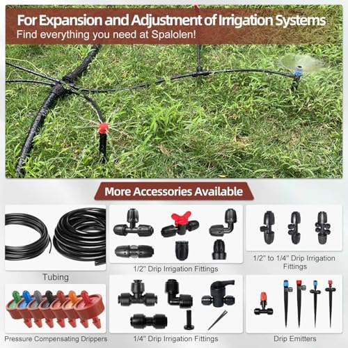 30PCS 4 GPH Pressure Compensating Drip Irrigation Spot Watering Drippers/Emitters, Self-Cleaning Constant Flow Drip Irrigation Emitters Heads Irrigation Drippers Parts for Drip Irrigation System - color: 30PCS, size: 4 GPH