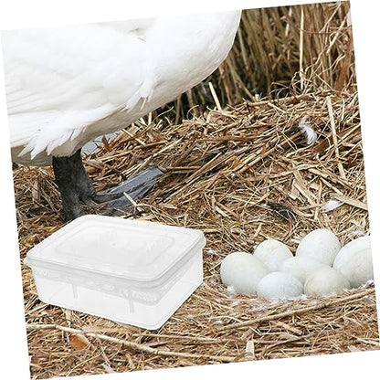 Compartment Reptile Egg Incubator Tray for Tortoise and Lizard Hatching Durable Plastic Breeding Box with Transparent Design for Easy Observation and Reuse
