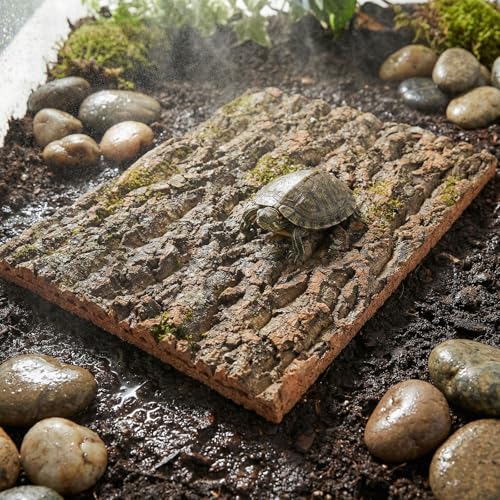 DECHOUS 3Pcs Natural Cork Bark Flats for Reptiles Cork Bark Background for Reptile Tank Terrarium Wall Panel for Lizard Gecko Snake Climbing Decor 15.74 X 11.81 X 0.78