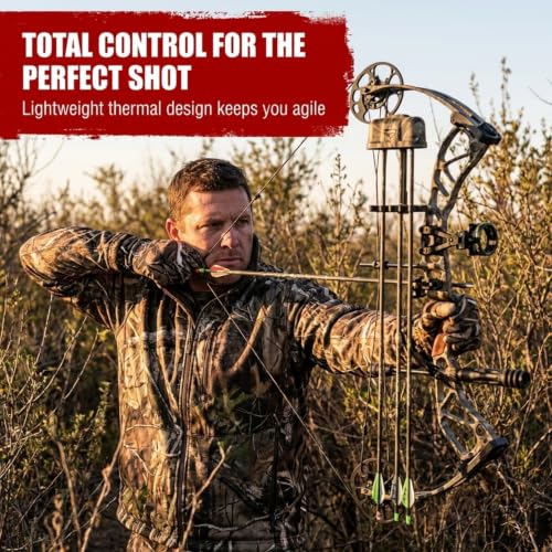 Men’s Camo Touchscreen Hunting Gloves – Lightweight, Thin, High-Performance Hunting Gear – L/XL