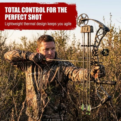 Men’s Camo Touchscreen Hunting Gloves – Lightweight, Thin, High-Performance Hunting Gear – L/XL