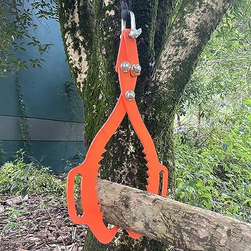 2 Serrated Claw Hook,Log Lifting Tongs, Heavy Duty Grapple Timber Claw,Lumber Skidding,Log Lifting -18in - color: 18"