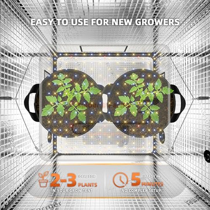 Spider Farmer SF1000 2 Pack LED Grow Lights for Indoor Plants in 2x4 Tent | 200W Dimmable Full Spectrum Grow Light, New-Gen High-Efficiency Diodes 2.5 PPE System for Seed Starting, Vegetables & Bloom - size: 4x2