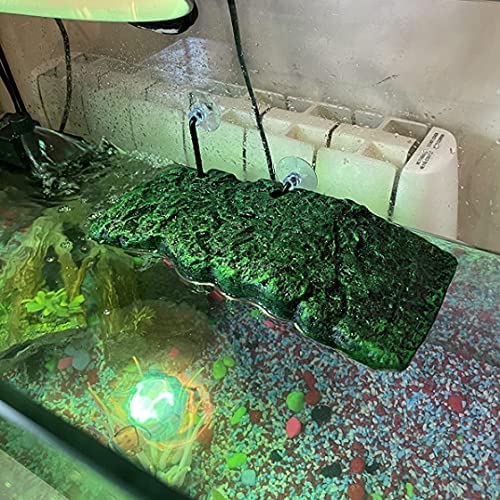 Minidiva Turtle Floating Platform, Floating Turtle Dock Rectangular Turtle Dock Polyurethane Foam Aquarium Floating Decorative Deck Climbing Brazilian Turtle (Large) - size: Large