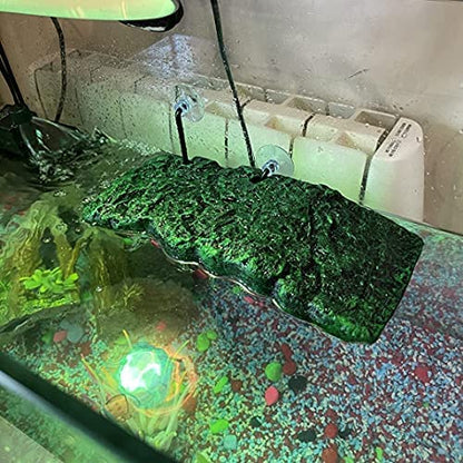 Minidiva Turtle Floating Platform, Floating Turtle Dock Rectangular Turtle Dock Polyurethane Foam Aquarium Floating Decorative Deck Climbing Brazilian Turtle (Large) - size: Large